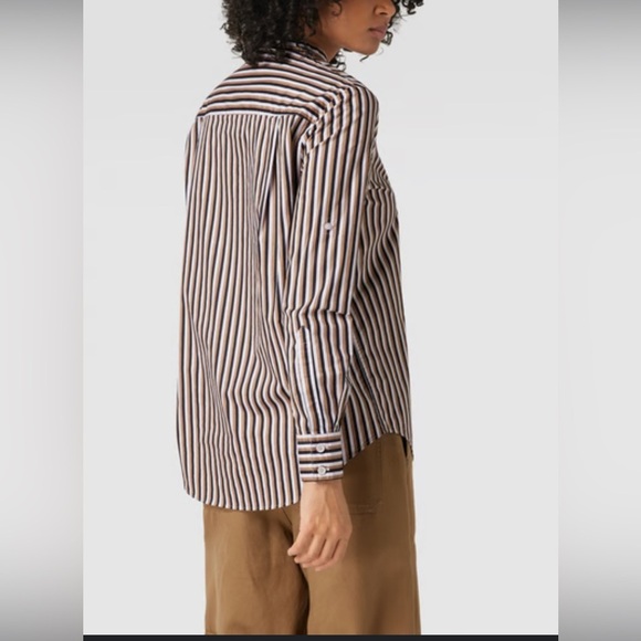 Boss Black and White Striped Button Down Shirt - Picture 7 of 8